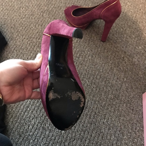 Gucci magenta platform pumps size 41 - Picture 5 of 6